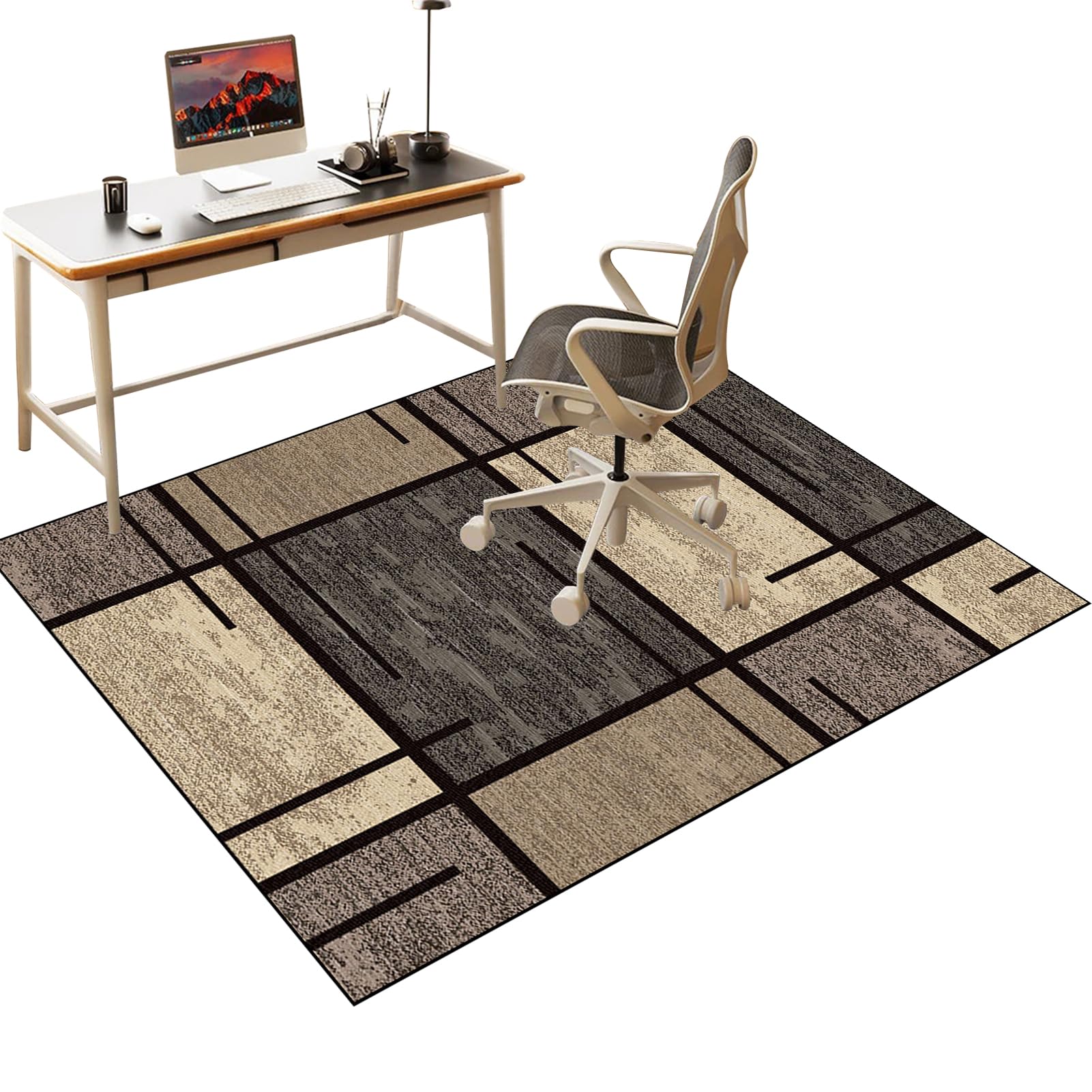 Desk Chair Mat for Carpet Floors, Office Chair Mat for Hardwood Floor, Computer Gaming Chair mat for Hard Floor, Computer Rolling Chair Mat for Home and Office Floor Protector Mat Rug 180 x 230 cm โ image 1