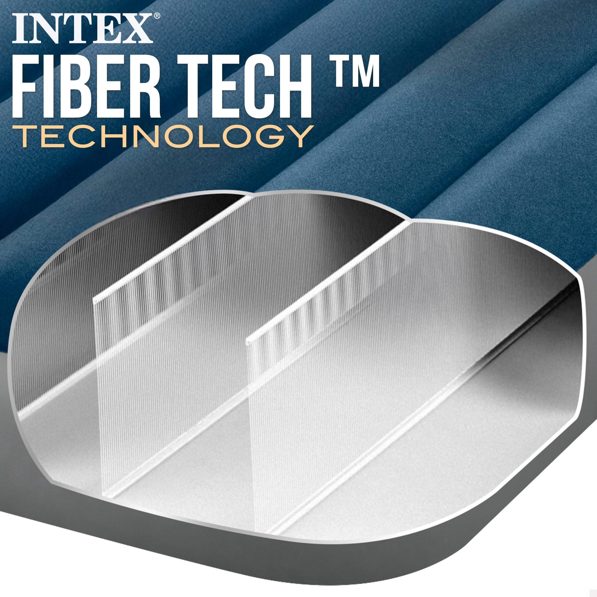 Intex Materasso ad aria Twin Dura-Beam Prestige Downy con pompa 64187NP (191 x 99 x 25cm)