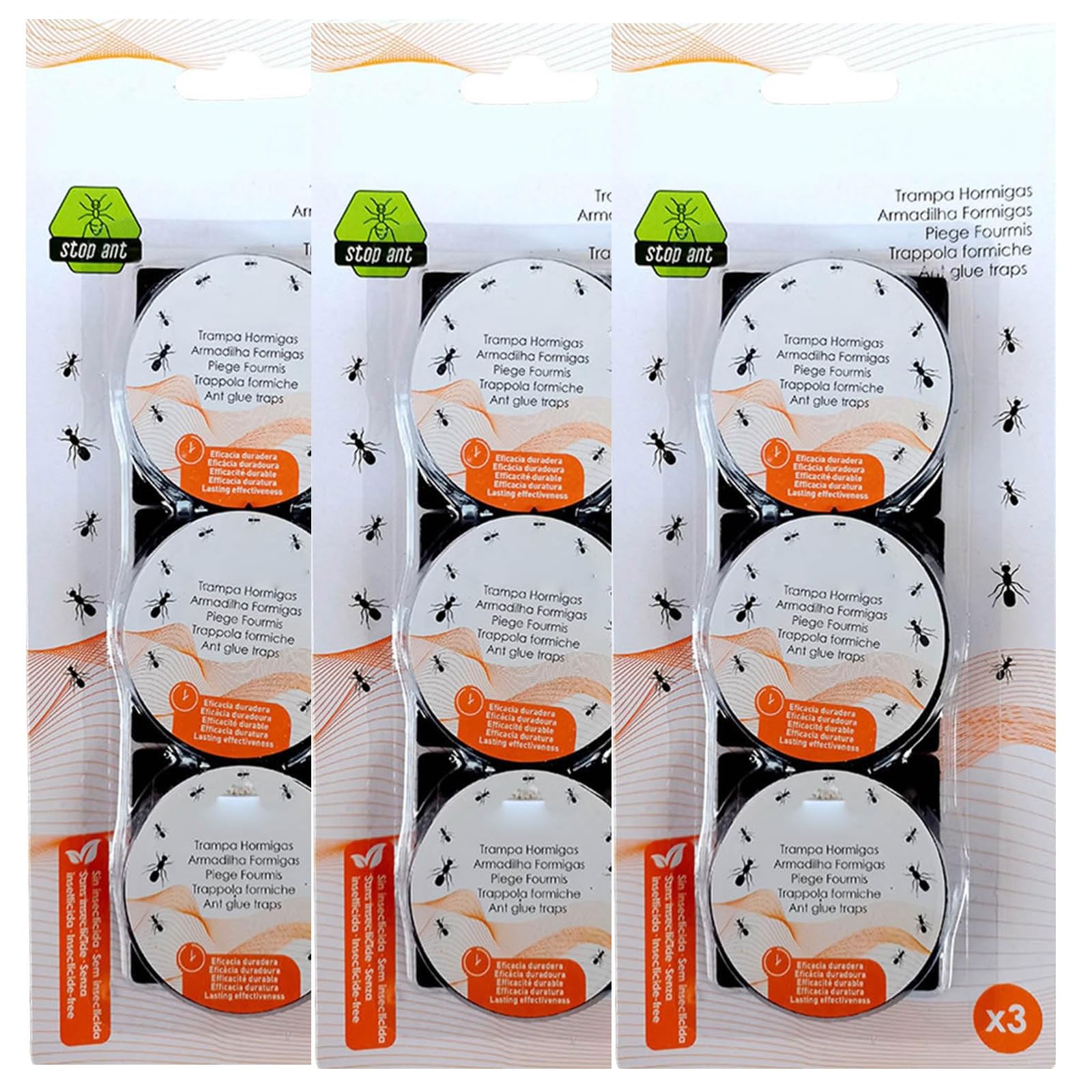9pcs Ant Bait Station Kit, Reusable Indoor Outdoor Multipurpose Ant Traps for Home, Clean No Mess Ant Control System for Kitchen, Living Room, Patio and Garage, Home Pest Control Protection Gift