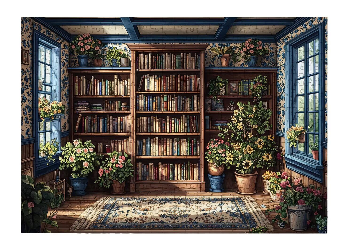 Puzzle 1000 Pezzi, Puzzle Casa per Adulti, 70x50cm, Compact Box -4398