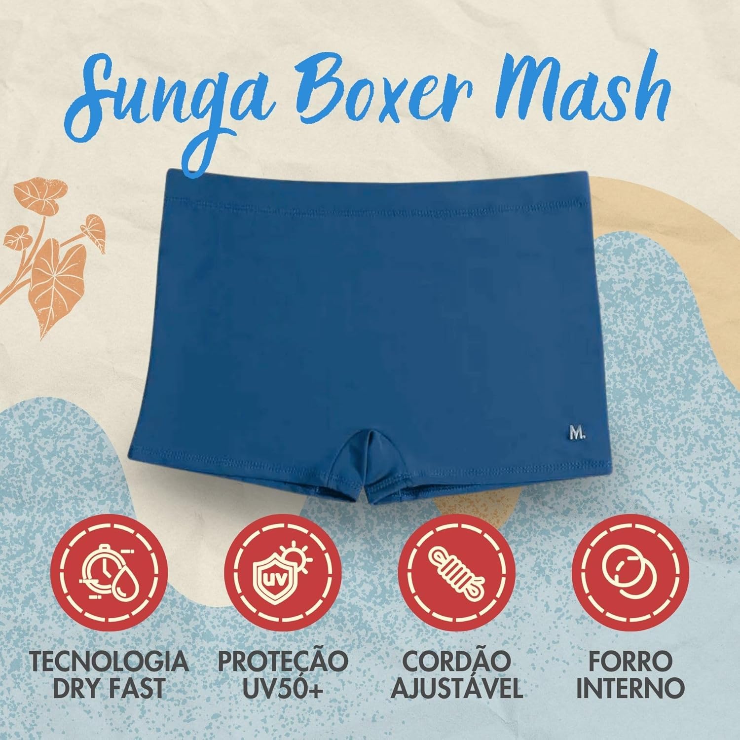 Sunga Boxer Mash Masculina Natação Praia Verão Uv 50+ em promoção! Veja a oferta e mais achadinhos de Moda praia 9 Hoje é o melhor dia para comprar Sunga Boxer Mash Masculina Natação Praia Verão Uv 50+ com aquele preço maroto! Promoção! Aproveite a oferta! 9