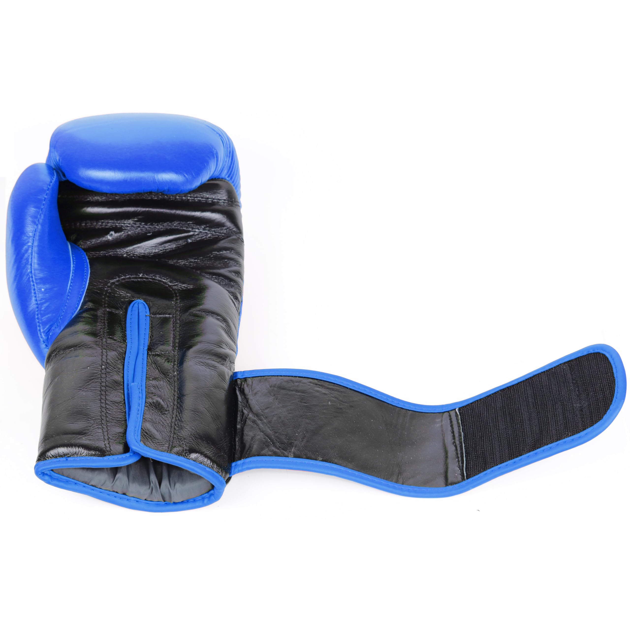 Kobo BXG-05 Top Grain Natural Hide Leather Boxing Gloves Punching Bag Glove for Men & Women (Blue)