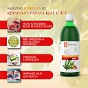 KRISHNA'S HERBAL & AYURVEDA Papaya Leaf Juice-1000 Ml Fresh Papaya Leaves Helps To Boost Platelets Count gallery image