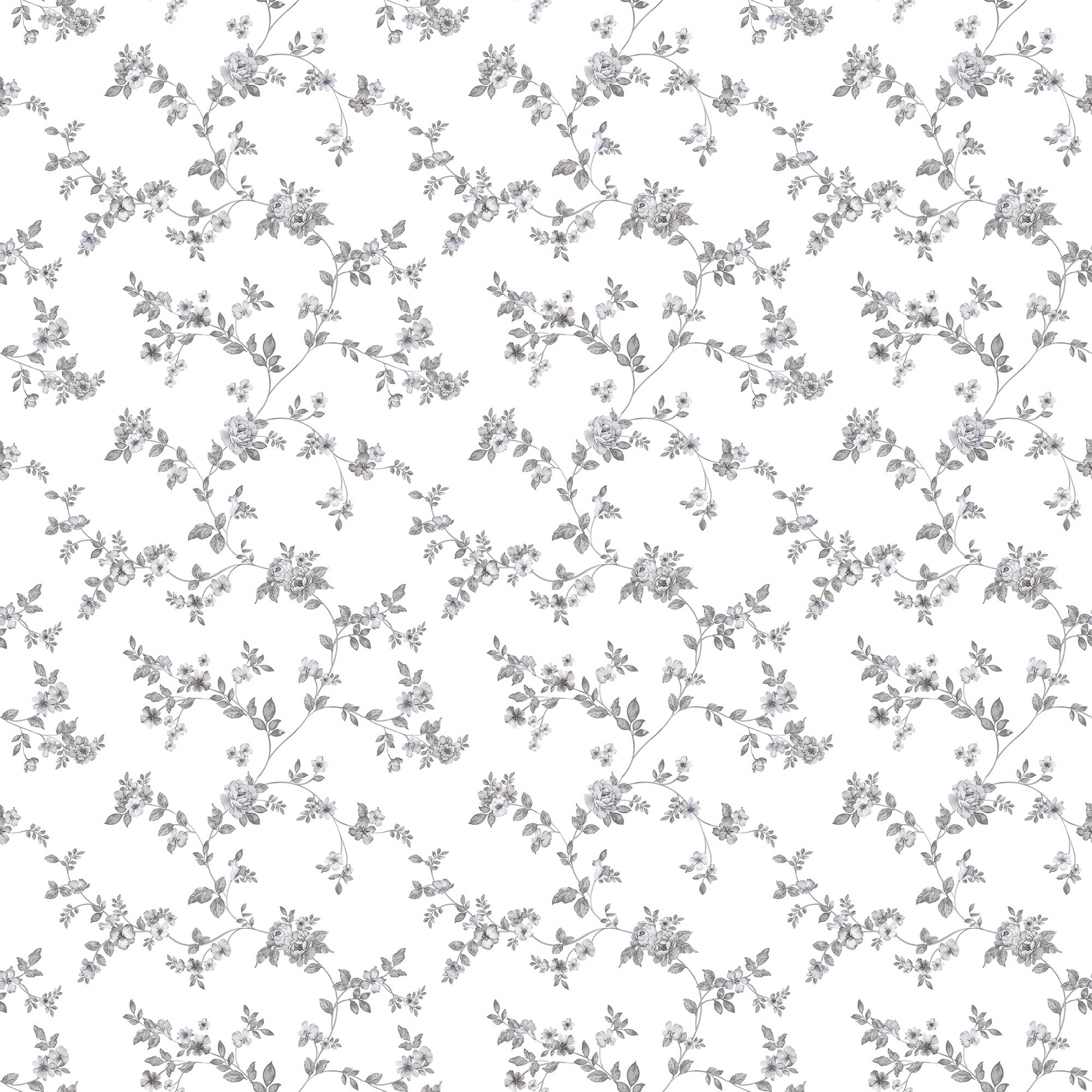 G56646 - Small Prints Delicate Floral Black, Greys Galerie Wallpaper