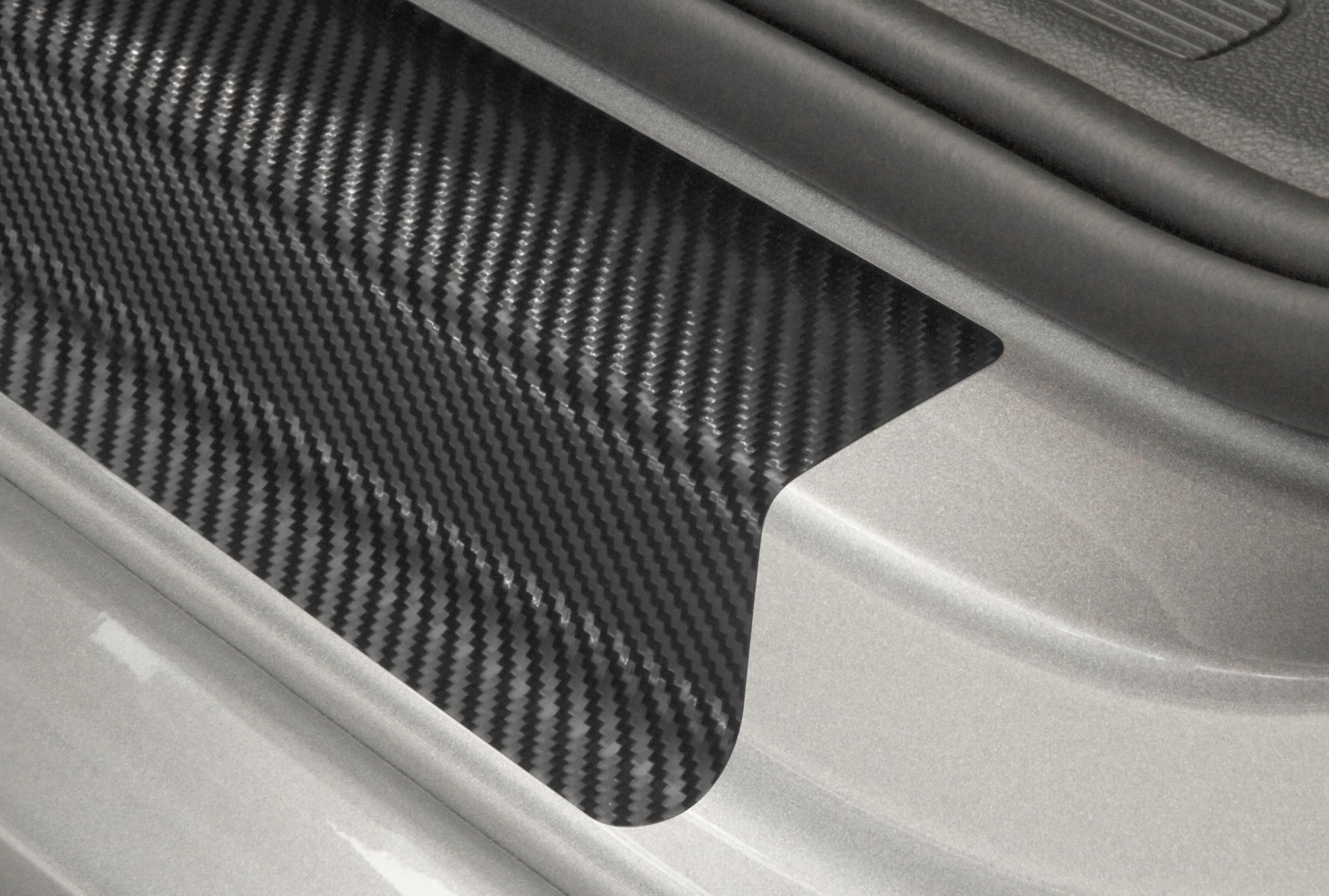 uProtect Auto Einstiegsleisten Schutz für Skoda Karoq NU7 I 2017-2026 - Schutzfolie Autotür Zubehör Zierleisten Lackschutzfolie Carbon Schwarz