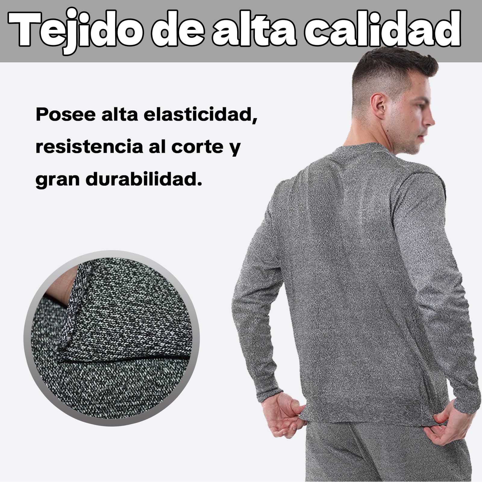 Ropa de corte de protección de nivel 5,camiseta de manga larga a prueba de mordeduras,Resistente al Corte Chaleco,Suministros de Seguridad utilizada for proteger la seguridad personal