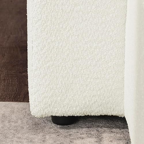 Miniatura 7 de Tumbona seccional lateral derecha en forma de L, sofá modular, combinación de bricolaje, para apartamentos, estudios, oficina, sala de estar, tela