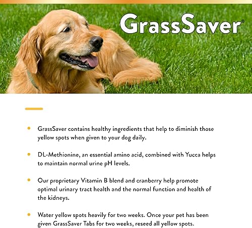 Miniatura 5 de NaturVet Suplemento GrassSaver para perros  Ayuda a neutralizar la orina para eliminar las manchas amarillas del césped  Incluye vitaminas del