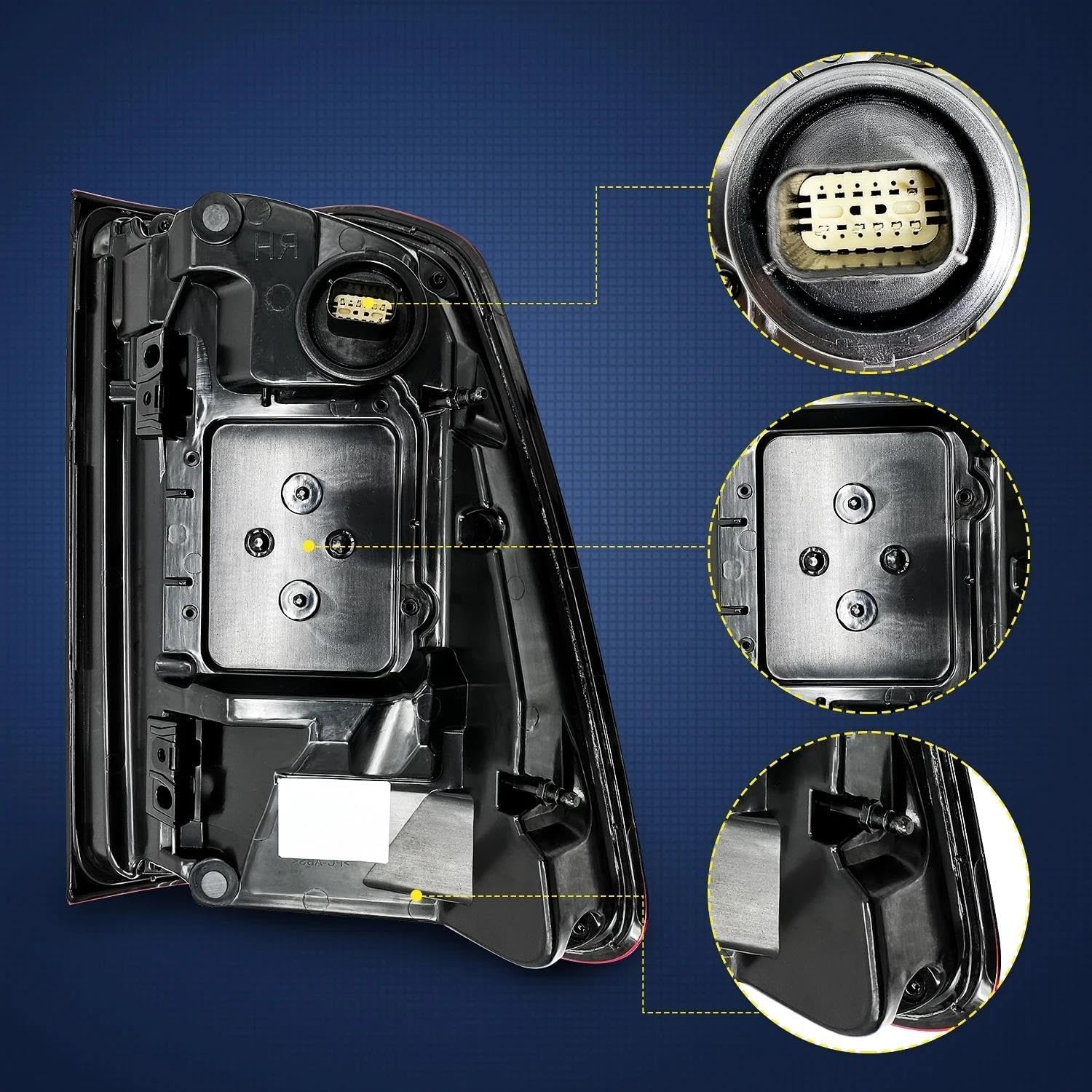 Tail Light 55112992Ac/ 55112993Ac for Dodge for Ram 1500 2019 2020 2021 2022 Led Rear Lamps with No Blind Spots