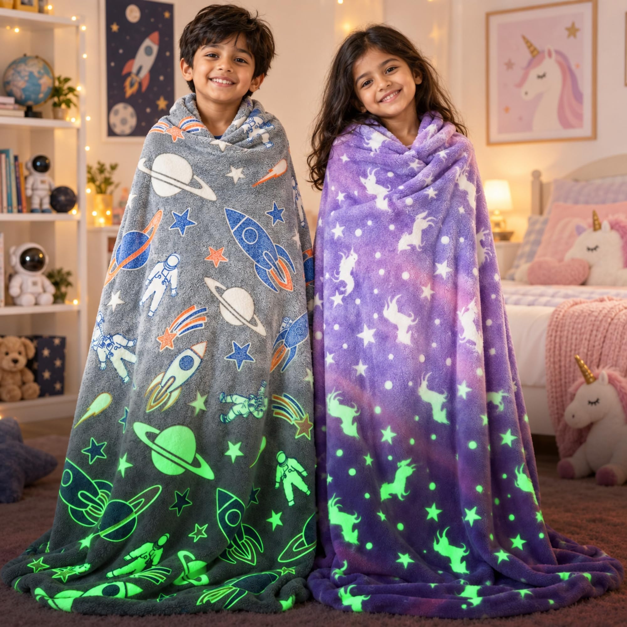 Glow in the Dark Kids Blanket - Famyo GlowMaxx -29