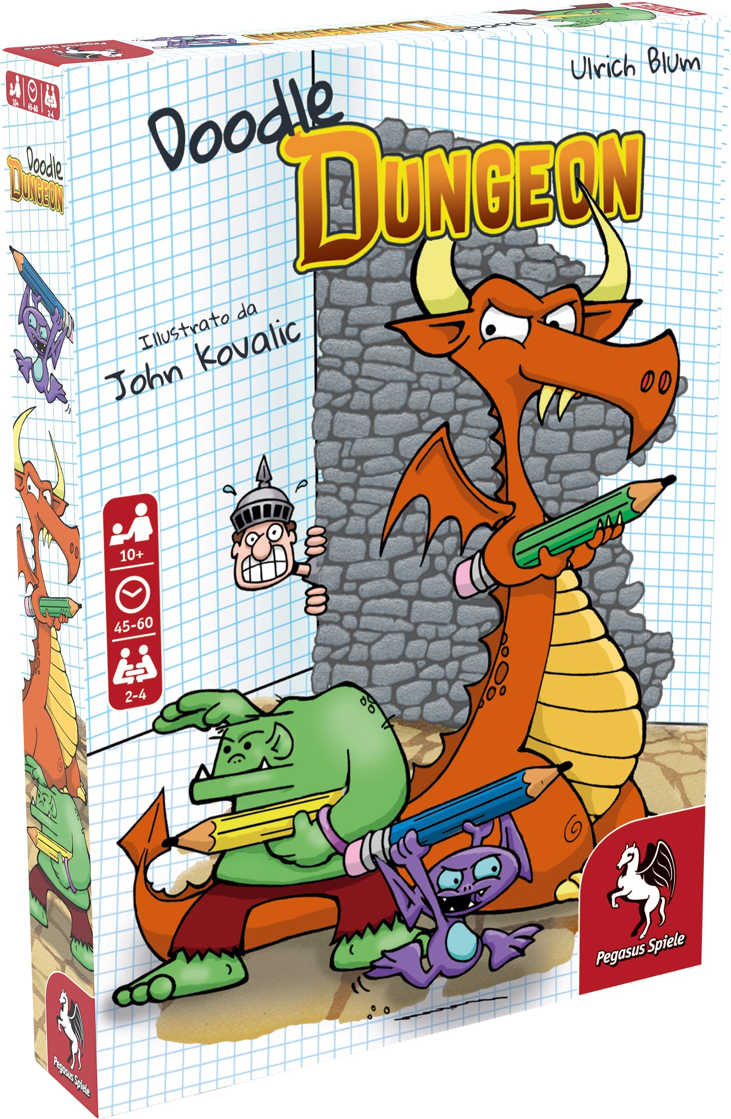 Pegasus Spiele 51846E - Doodle Dungeon (Edizione Inglese