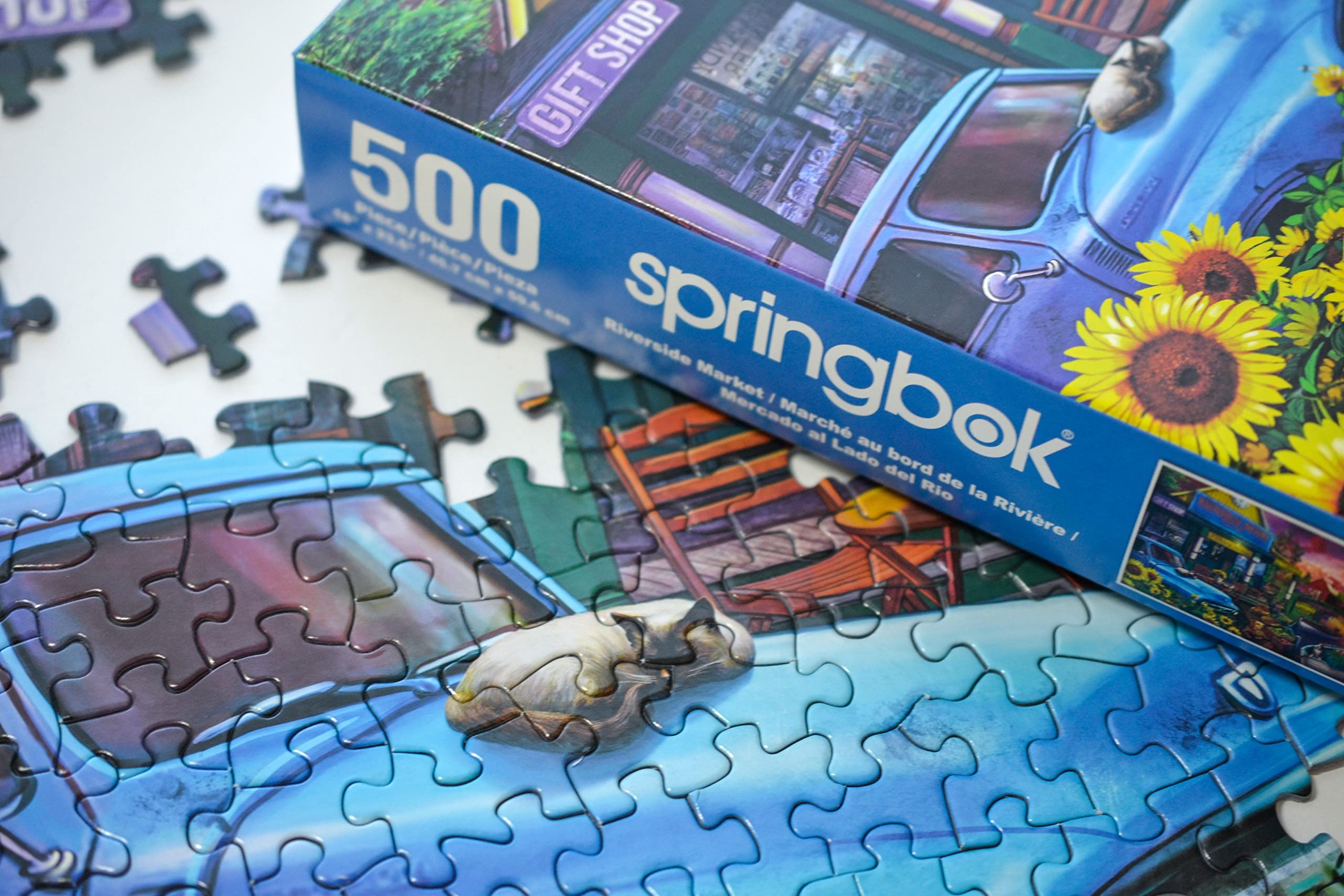 Amazon | Springbok 500ピース ジグソーパズル リバーサイドマーケット