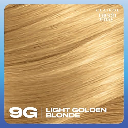 Miniatura 9 de Clairol - Tinte permanente Nice'n Easy para el cabello, color rubio dorado claro 9G (Light Golden Blonde), paquete de 3 unidades