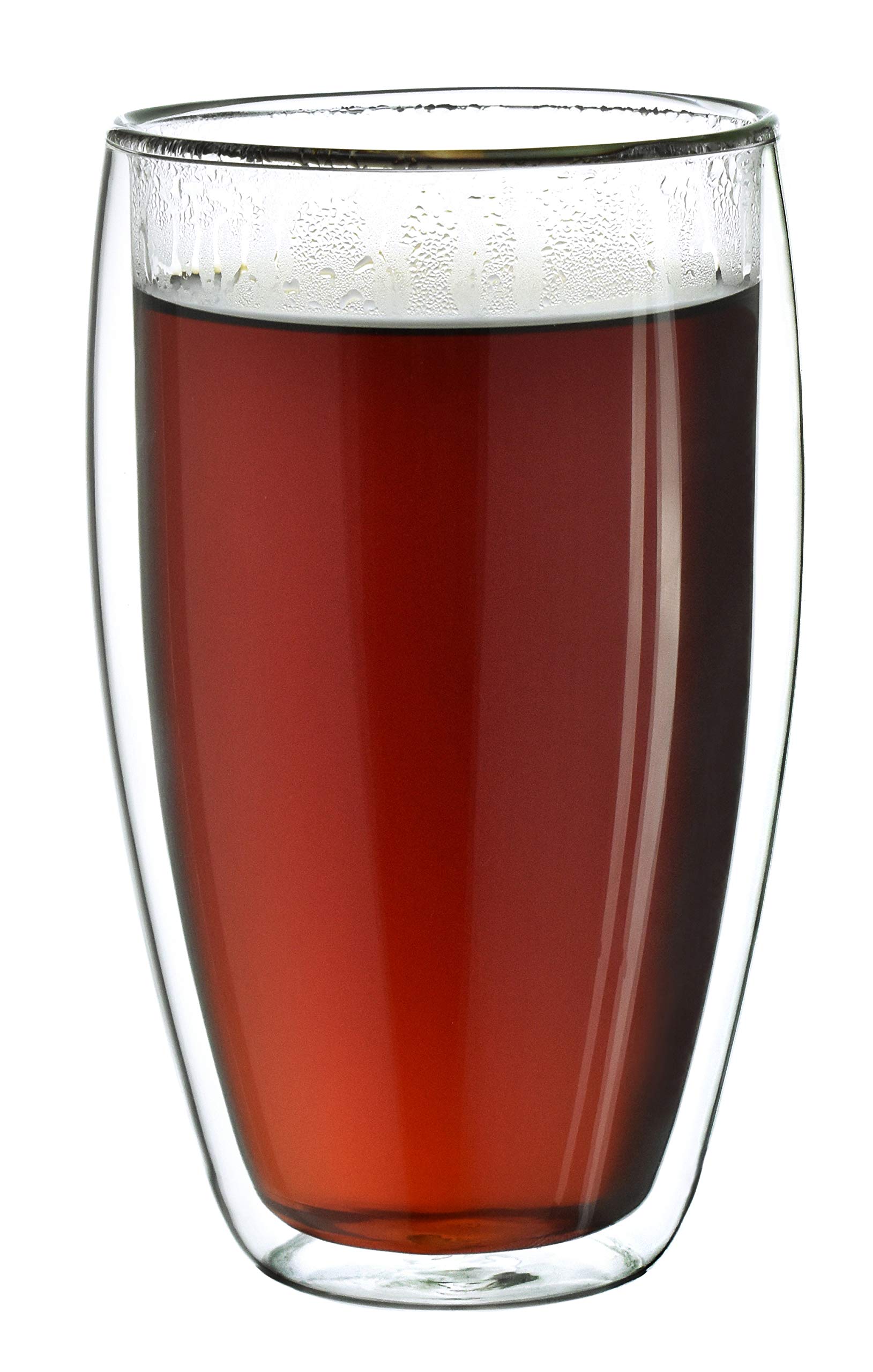 Creano Szklanki termiczne z podwójnymi ściankami, 250 ml, zestaw 12 sztuk, duże szklanki z podwójnymi ściankami, ze szkła borokrzemowego, szklanki do kawy, szklanki do herbaty, latte macchiato