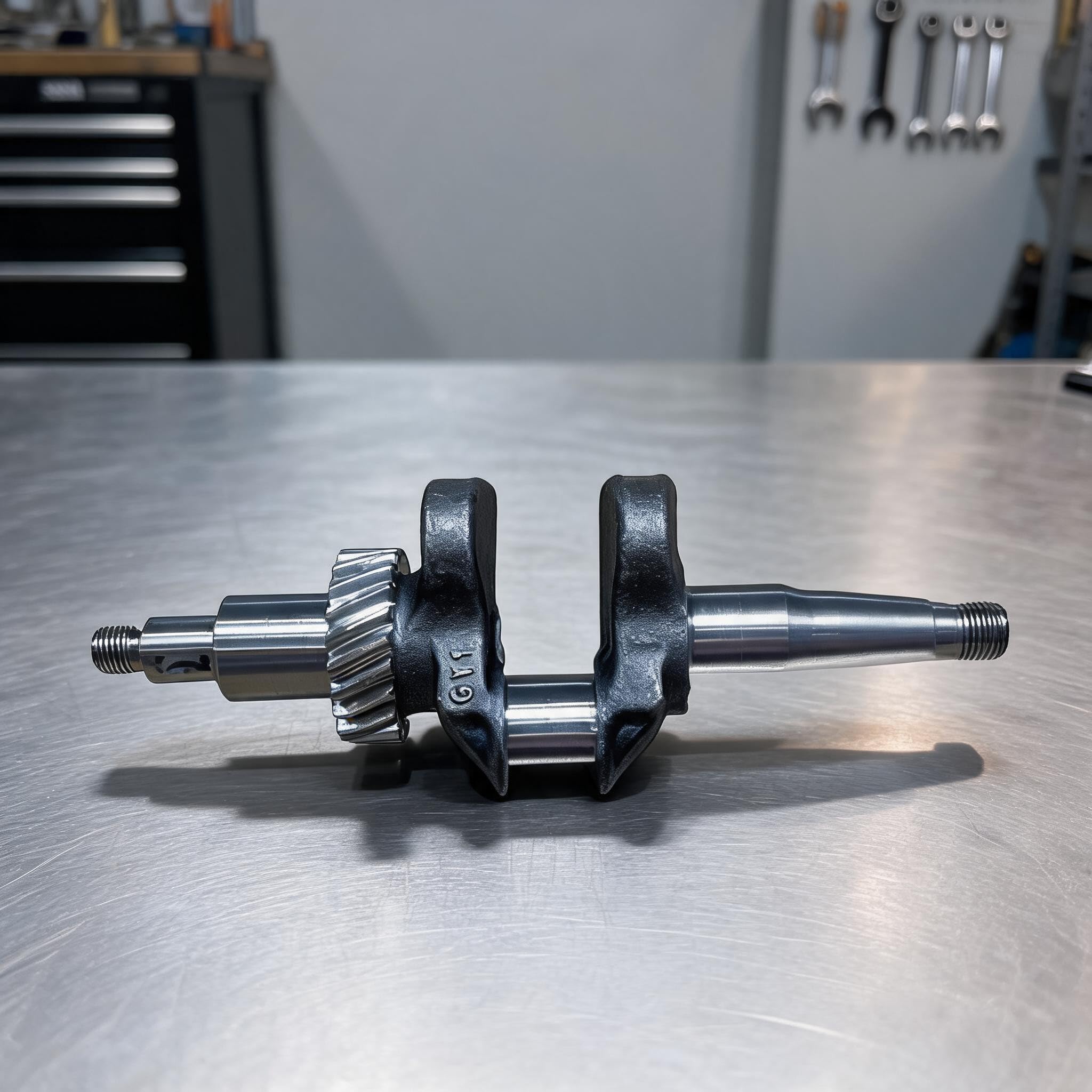 EH12 - Conjunto de cigüeñal de repuesto para maquinaria de compactación de motor OHV, eje de manivela de metal resistente con reducción de vibración, para pieza de ajuste CP26821903H1