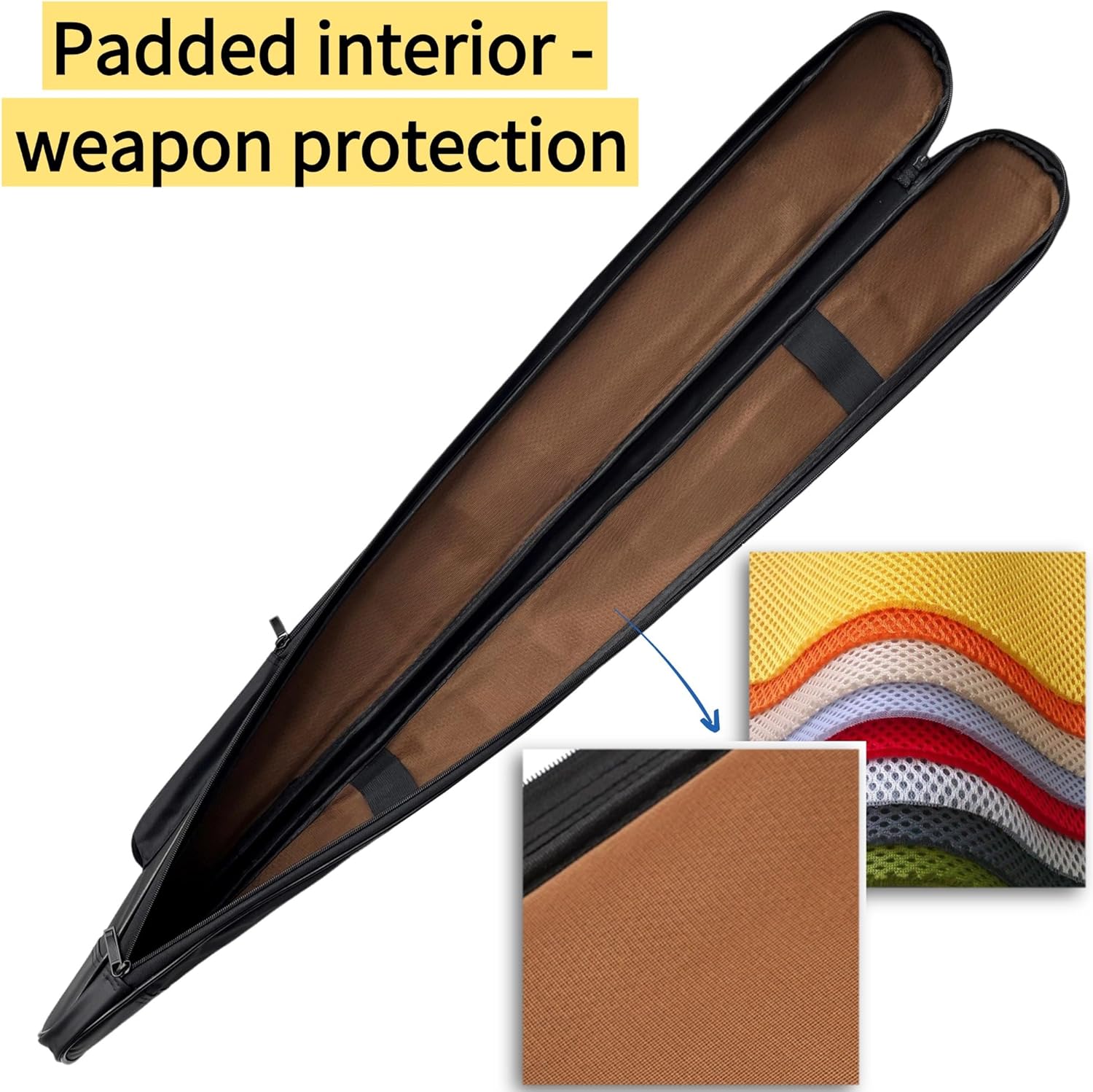 Sword Bag 110cm for Tai Chi,Katana & Rapier-Water Resistant,Soft Inner Lining,Adjustable Shoulder Strap-Ideal for Martial Arts,Wushu,Travel & Storage