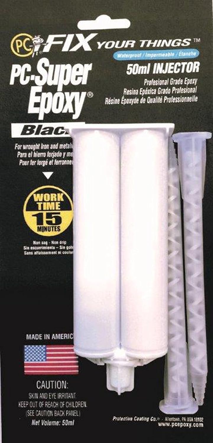 PC Products PC-Super Epoxy Adhesive Paste Kit, Two-Part with Dispensing Gun and 3-Pack of 50ml Cartridges, 03589