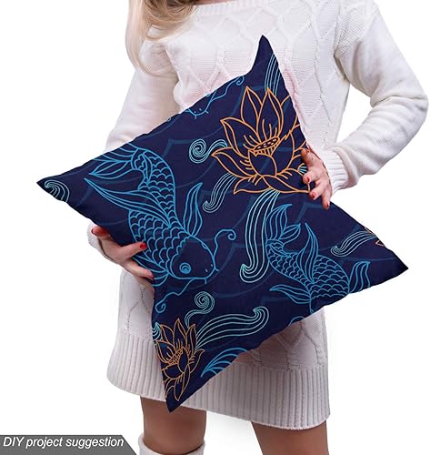 Vista 99 de Ambesonne Tela beige de The Yard, ilustración contemporánea de animales marinos en estilo retro, arte de caballito de mar de cangrejo de pulpo, tela