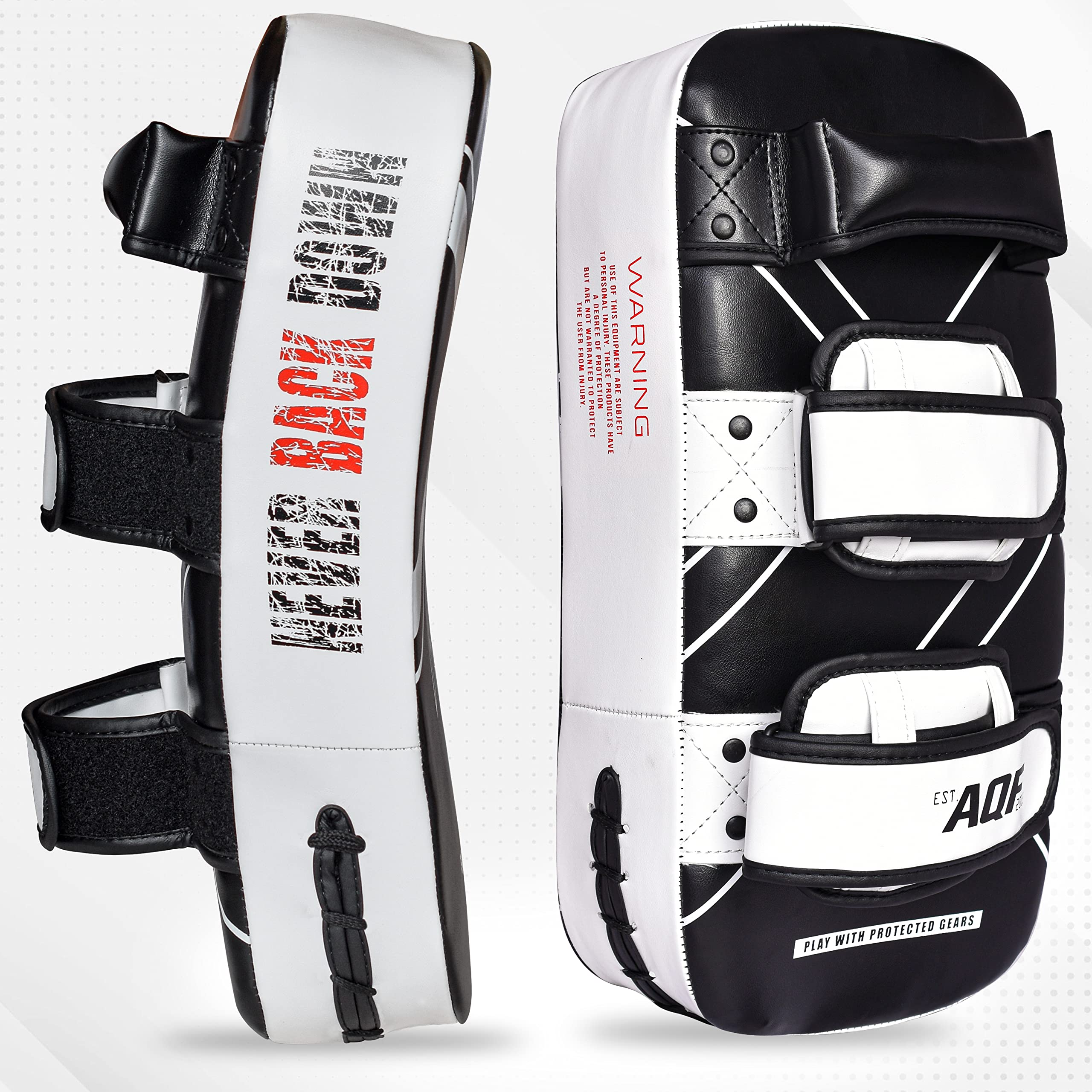 AQF Bouclier De Boxe Coussin De Bras Courbé pour Coups Thai Kick Boxing Focus Muay Gant De Protection pour Coups De Poings MMA