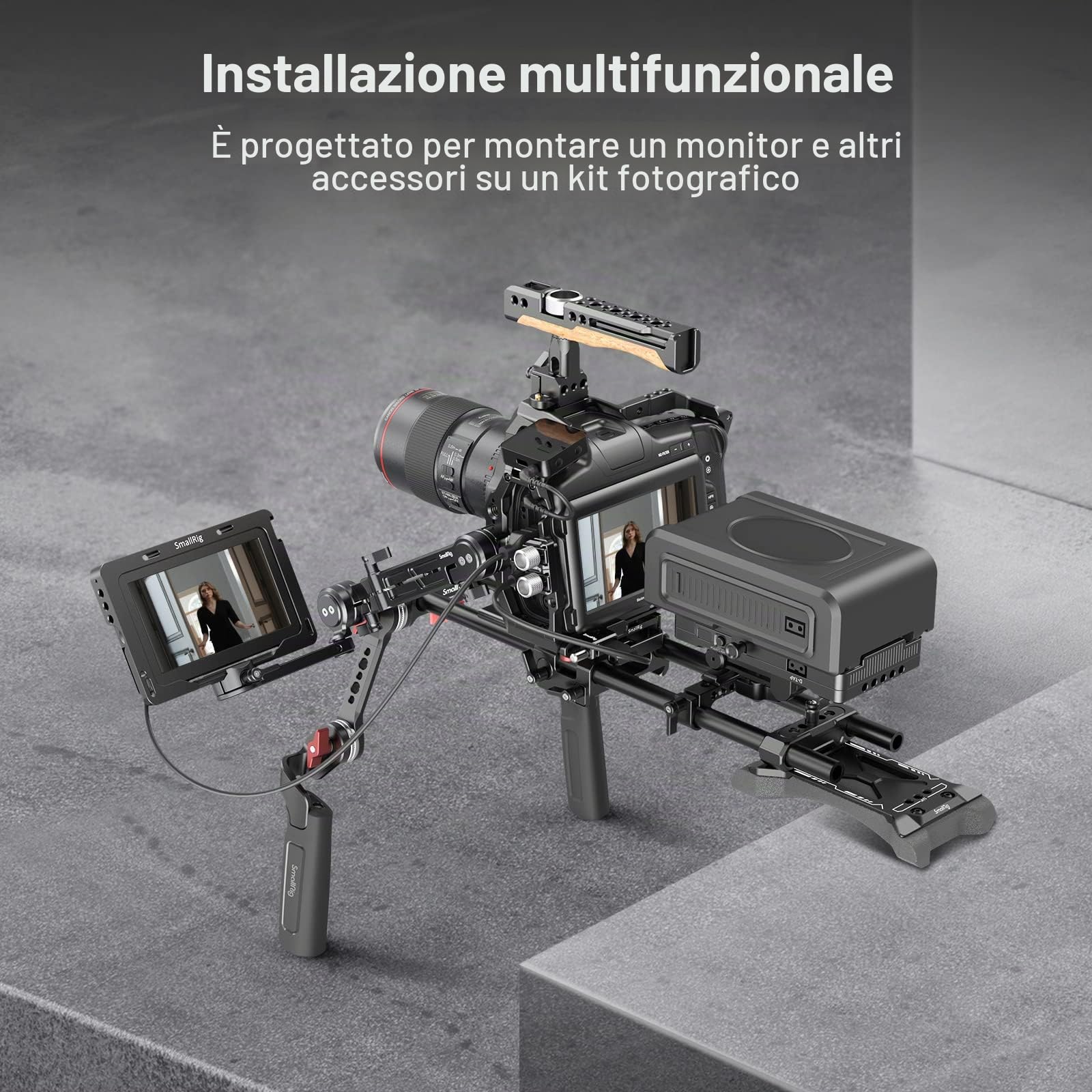 SMALLRIG Supporto EVF Regolabile con Morsetto NATO -3507