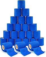 Vista 10 de [Paquete de 24 unidades de 2 pulgadas x 5 yardas] Vendajes autoadhesivos Carbou, vendaje deportivo elástico cohesivo para deportes, lesiones