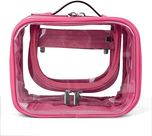 Miniatura 2 de Lychii Bolsa de aseo aprobada por la TSA, bolsa de viaje transparente para artículos de tocador líquidos, organizador de bolsas de cosméticos de