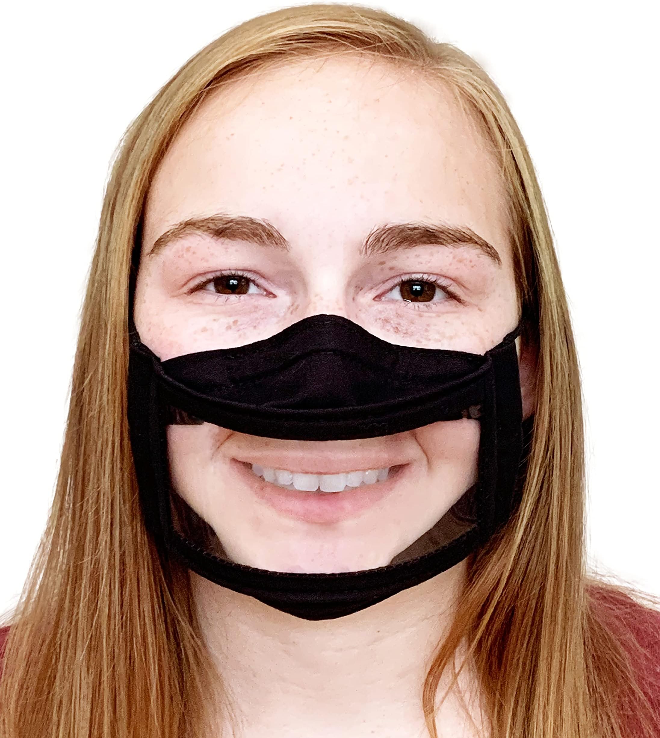 Clear Face Mask/Reusable/Non-Toxic/American Made/Latex-free/No PVC, BPA, Phthalate/Washable/See Through Window Mask