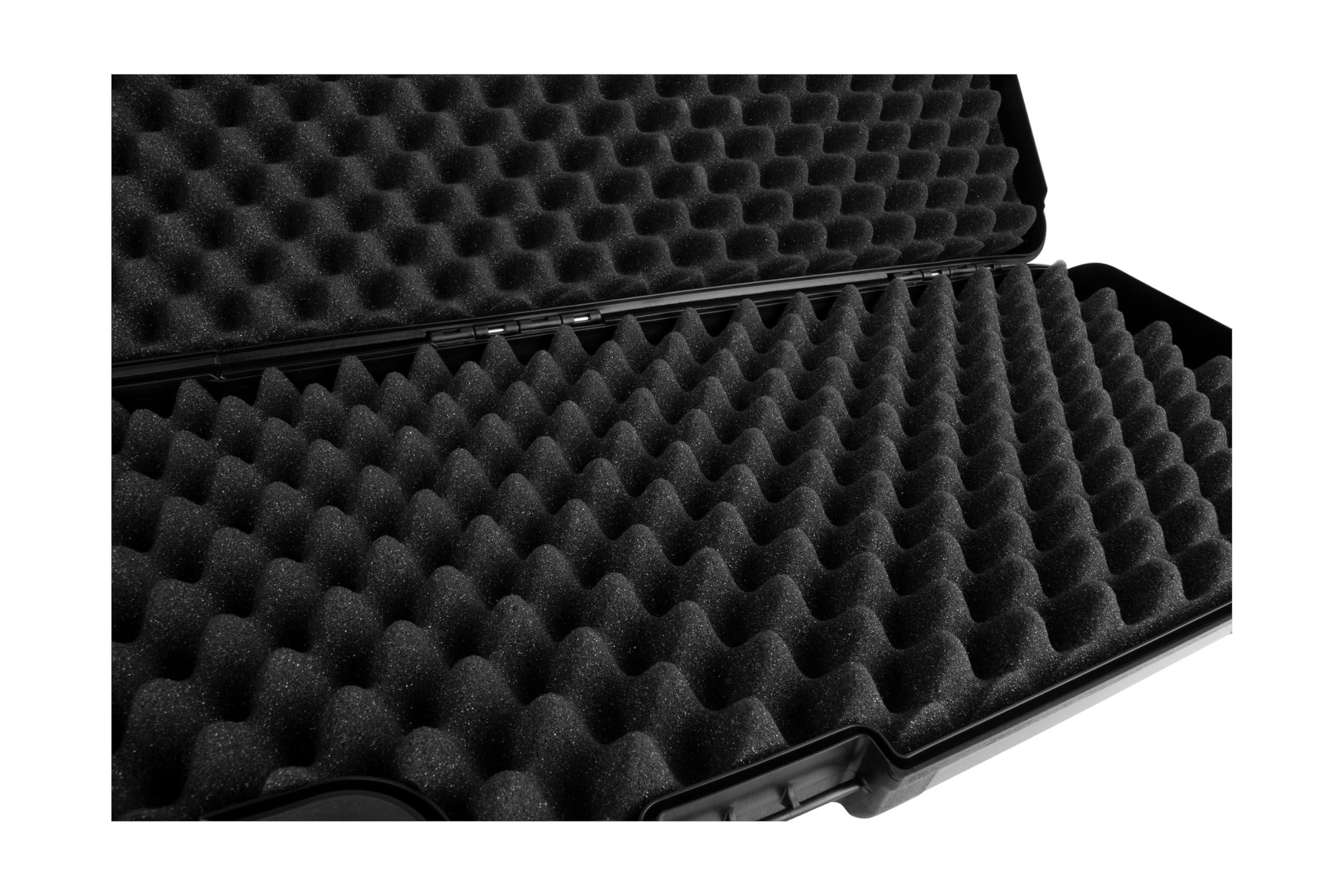 GSG Gewehrkoffer 118 cm mit Zahlenschloss Hartschale Waffenkoffer Langwaffe Luftgewehrkoffer Transportkoffer Schutzkoffer Fotokoffer Langwaffenkoffer Waffen Koffer abschließbar mit Noppenschaum