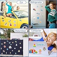 Vista 6 de JULMELON Decoraciones Magnéticas para Puerta de Crucero, 22 piezas Divertidos Imanes Magnéticos Reutilizables de Cumpleaños para Puerta de Camarote