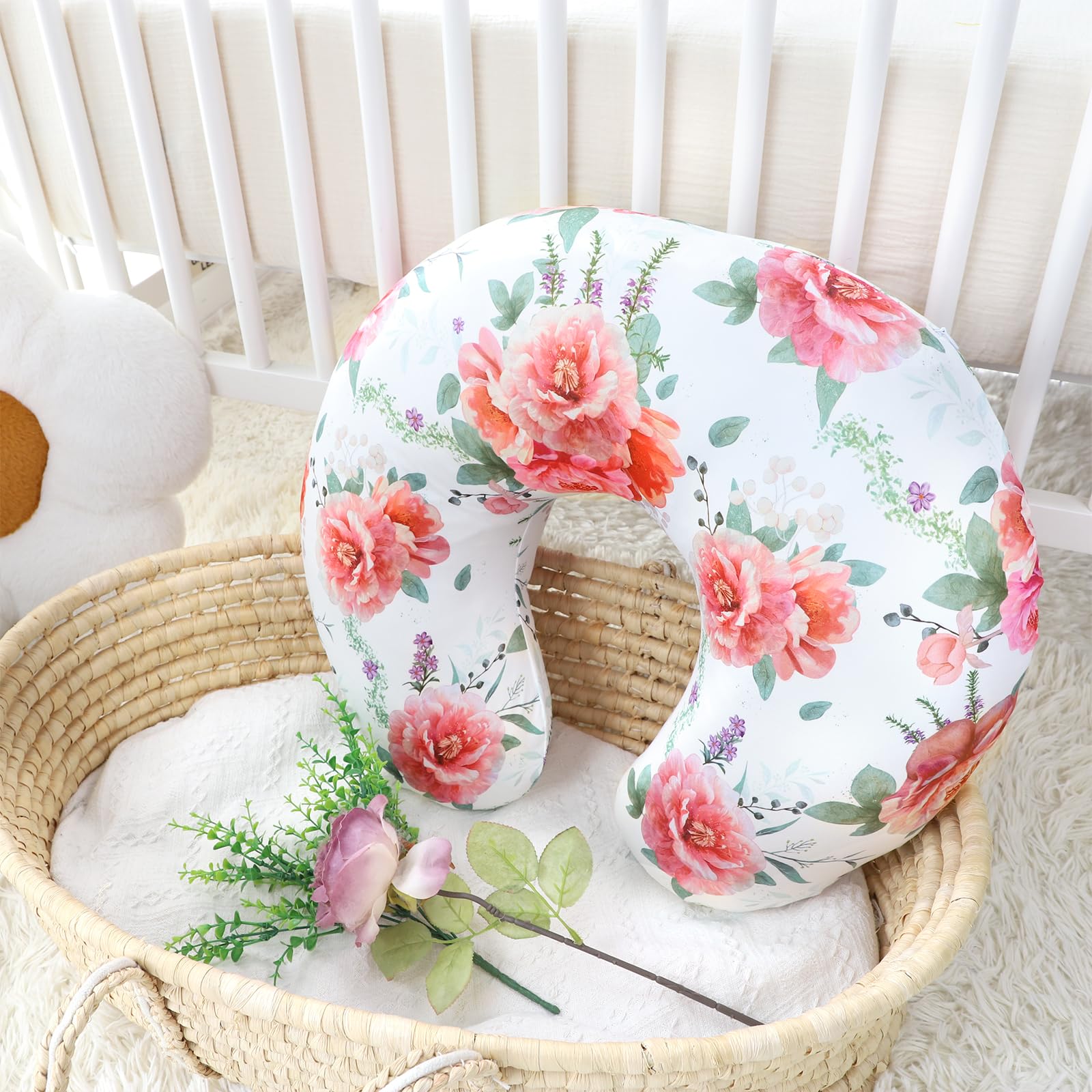 Pea Pod Fundas de almohada de lactancia, florest floral