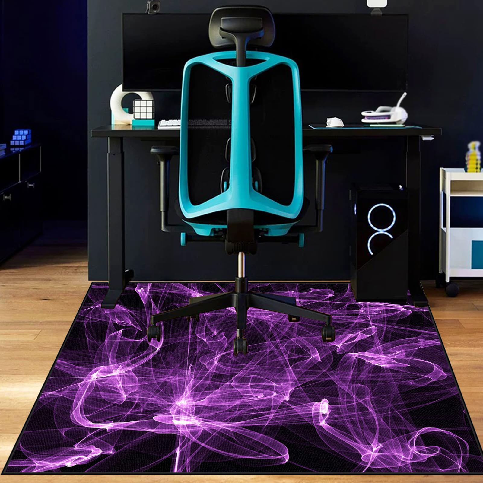 Office Gaming Chair Mat for Hard Floors | Chair Mat for Carpeted Floors Anti-Slip Desk Mat | Computer Gaming Chair Mat for Wooden Floor Protector for Home Office, Carpet Chair Mat 70 x 110 cm
