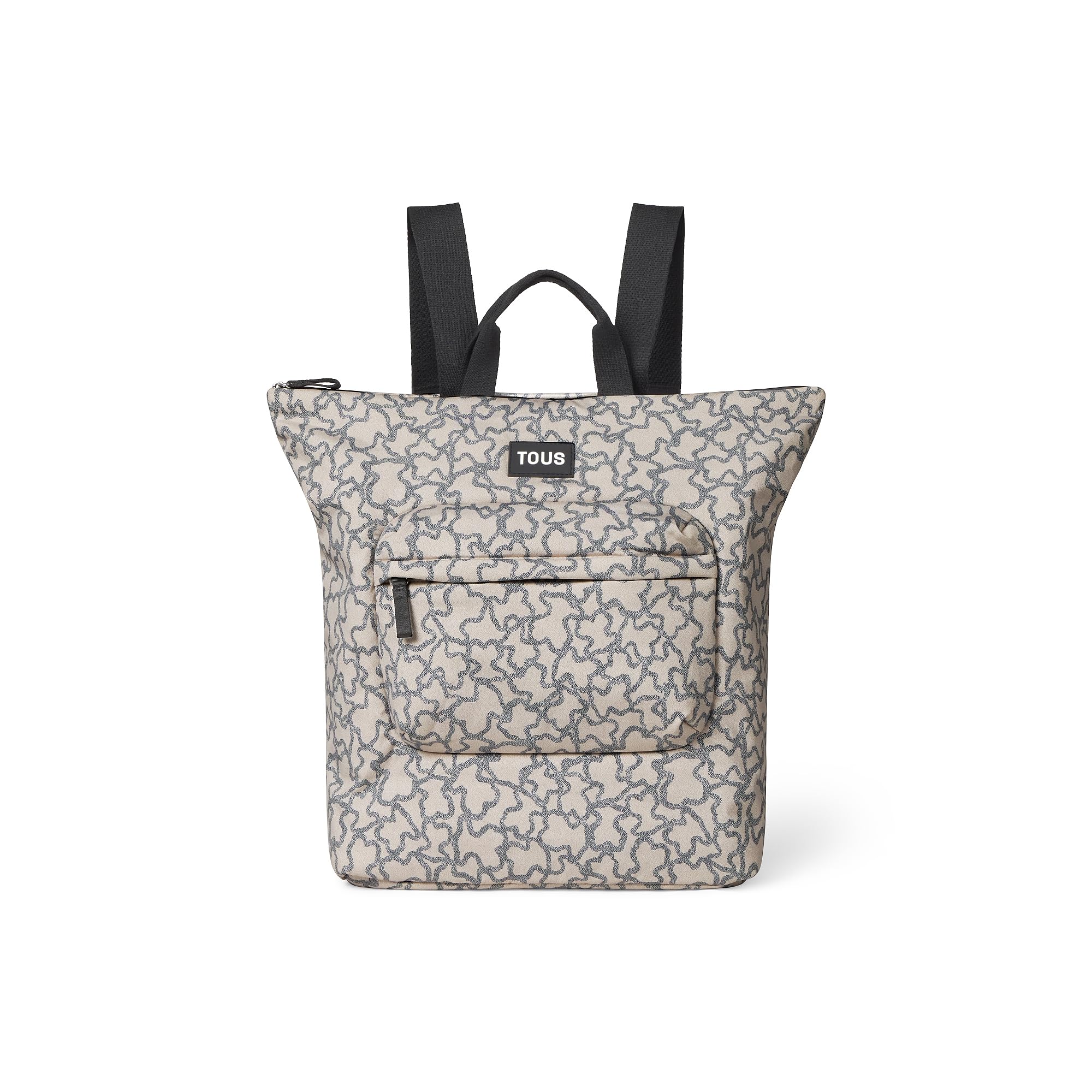 TOUS Bolsa/Mochila de Maternidad con Cambiador de Viaje Kaos, 100% Poliéster (Beige)