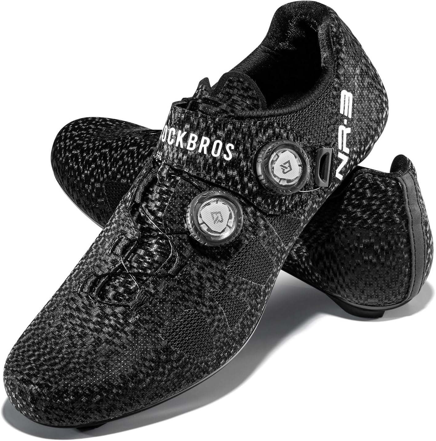 ROCKBROS Cycling Shoes NR3 with 2 Knob Lock Professional for Men - Breathable & Stable Road Bike Shoes