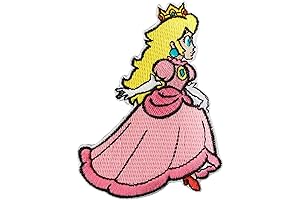 Simplicity Nintendo Super Mario Brothers Princess Peach Applique Clothing Iron On Patch 2.9 x 3.9