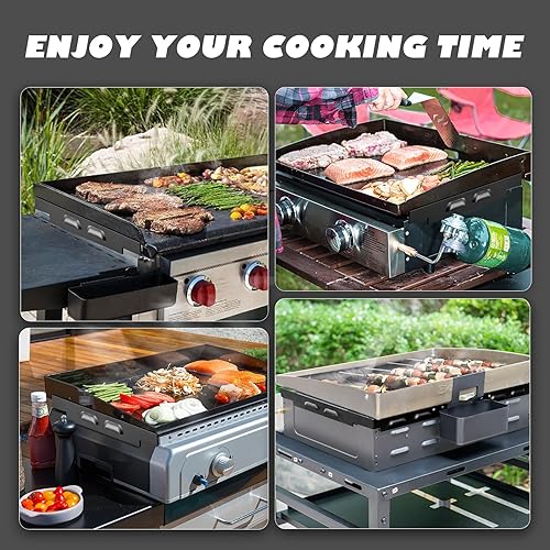 Miniatura 6 de Protectores de viento para parrilla Blackstone de 28 pulgadas, pantallas de viento magnéticas mejoradas, accesorios de parrilla Blackstone,