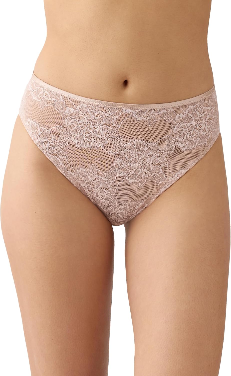 Wacoal womens Full Bloom Mesh Back Hi-cut Brief Panty, 841409