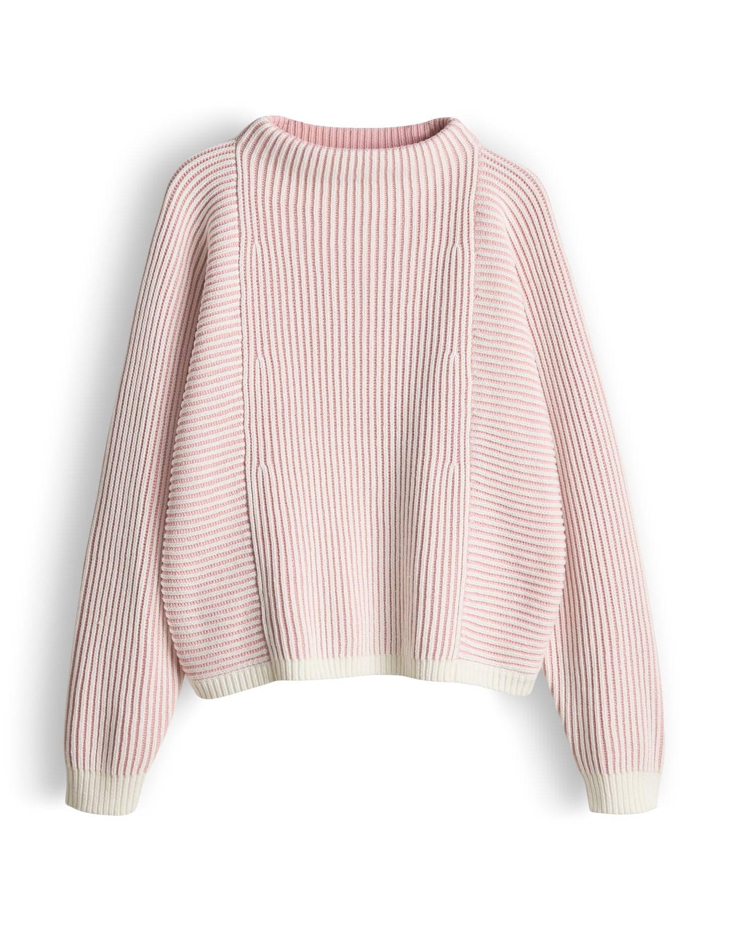 OPUS Damen Pullover | POZOLI Regular Pullover mit dynamischen Streifenstrick