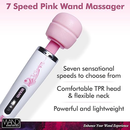 Miniatura 2 de Wand Essentials Masajeador de varita de 7 velocidades rosa