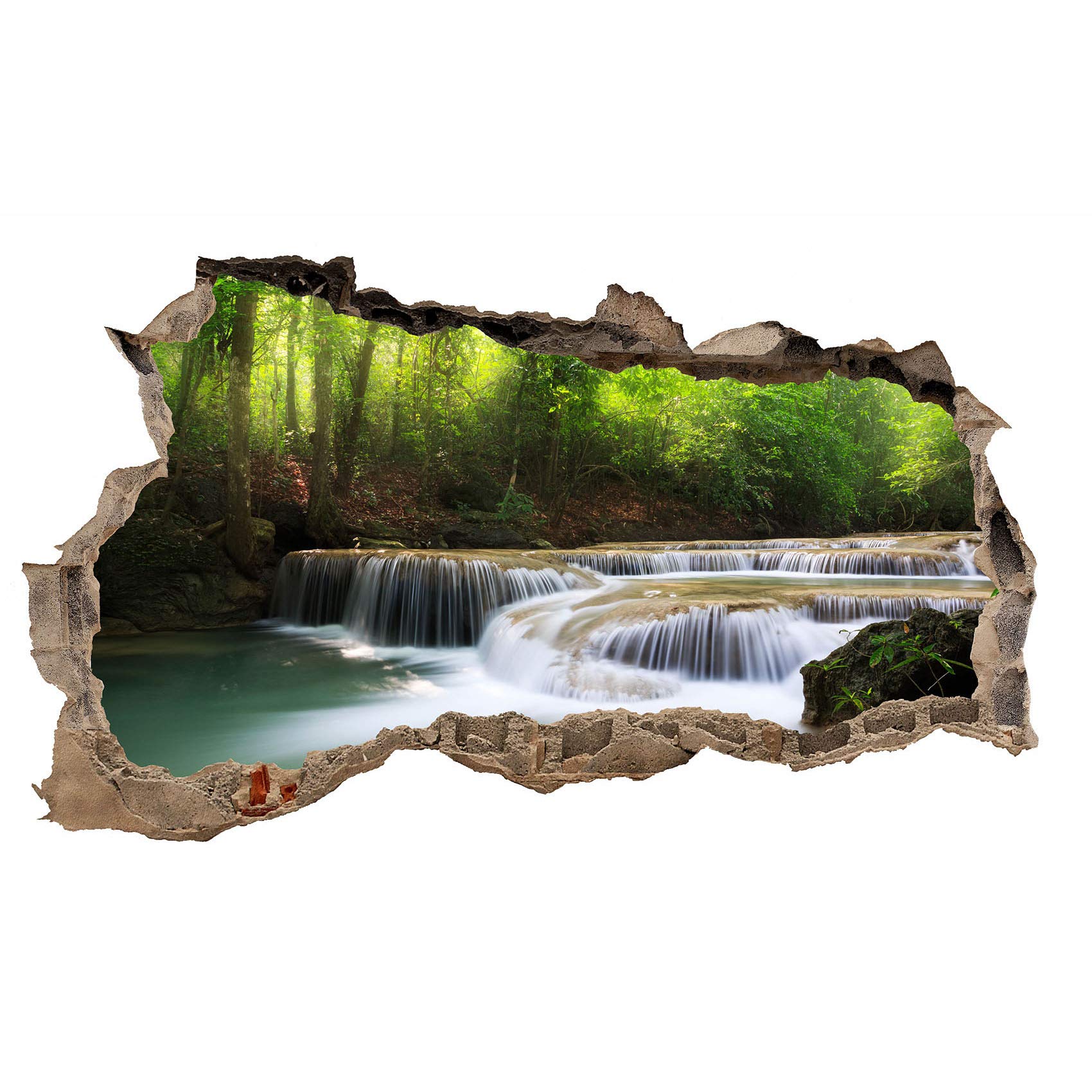 Wandtattoo Landschaften Amazon.de: 3D Wandtattoo Mauerloch Wandsticker Wandaufkleber Durchbruch