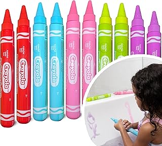 Crayola Scented Body Wash Pens, 10 Pack Washable Bath Paint in Assorted Colors, Non-Toxic for Toddlers and Kids Bathtime Fun