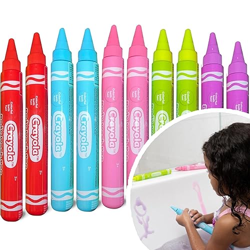 Crayola Scented Body Wash Pens, 10 Pack Washable Bath Paint
