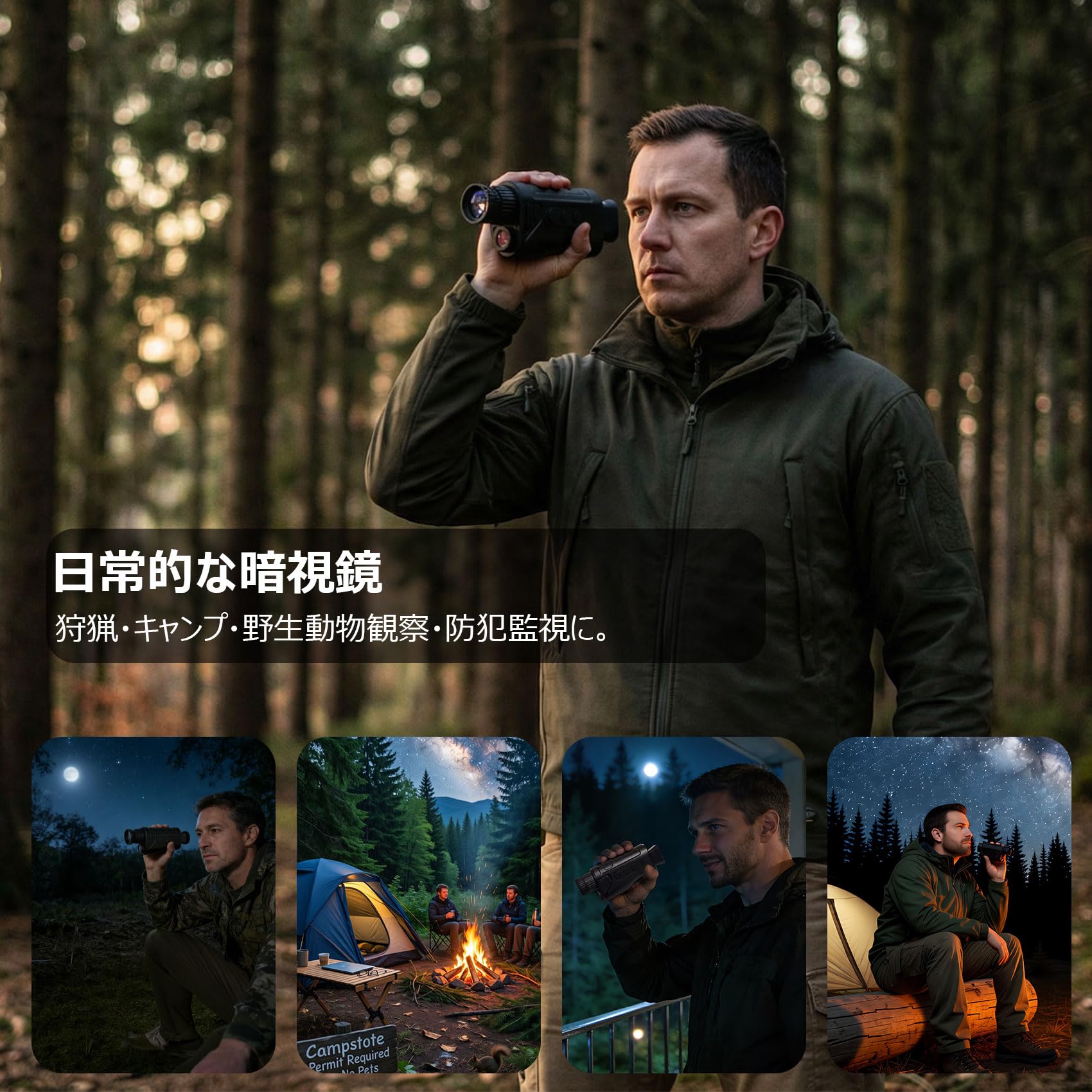 Amazon | 暗視鏡 単眼鏡型 1080P画質 1.54インチTFT屏幕 16X Amazon | 暗視鏡 単眼鏡型 1080P画質 1.54インチTFT屏幕 16X
