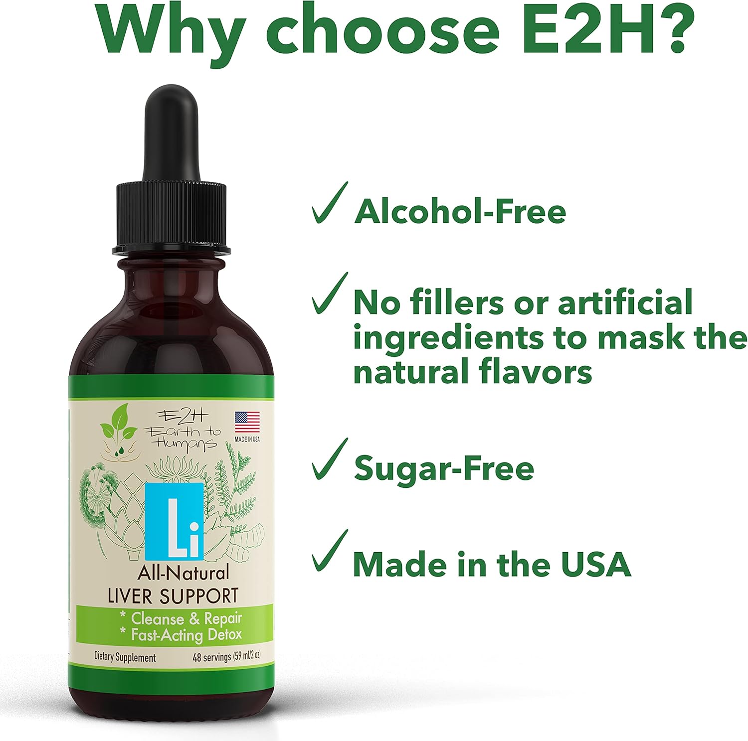 Gentle Liver Cleanse and Detox - All-Natural Liver Support Supplement - Revitalize Your Liver and Your Health - Highly Absorbent Liquid Formula with Milk Thistle, Chanca Piedra – 48 Servings : Health & Household