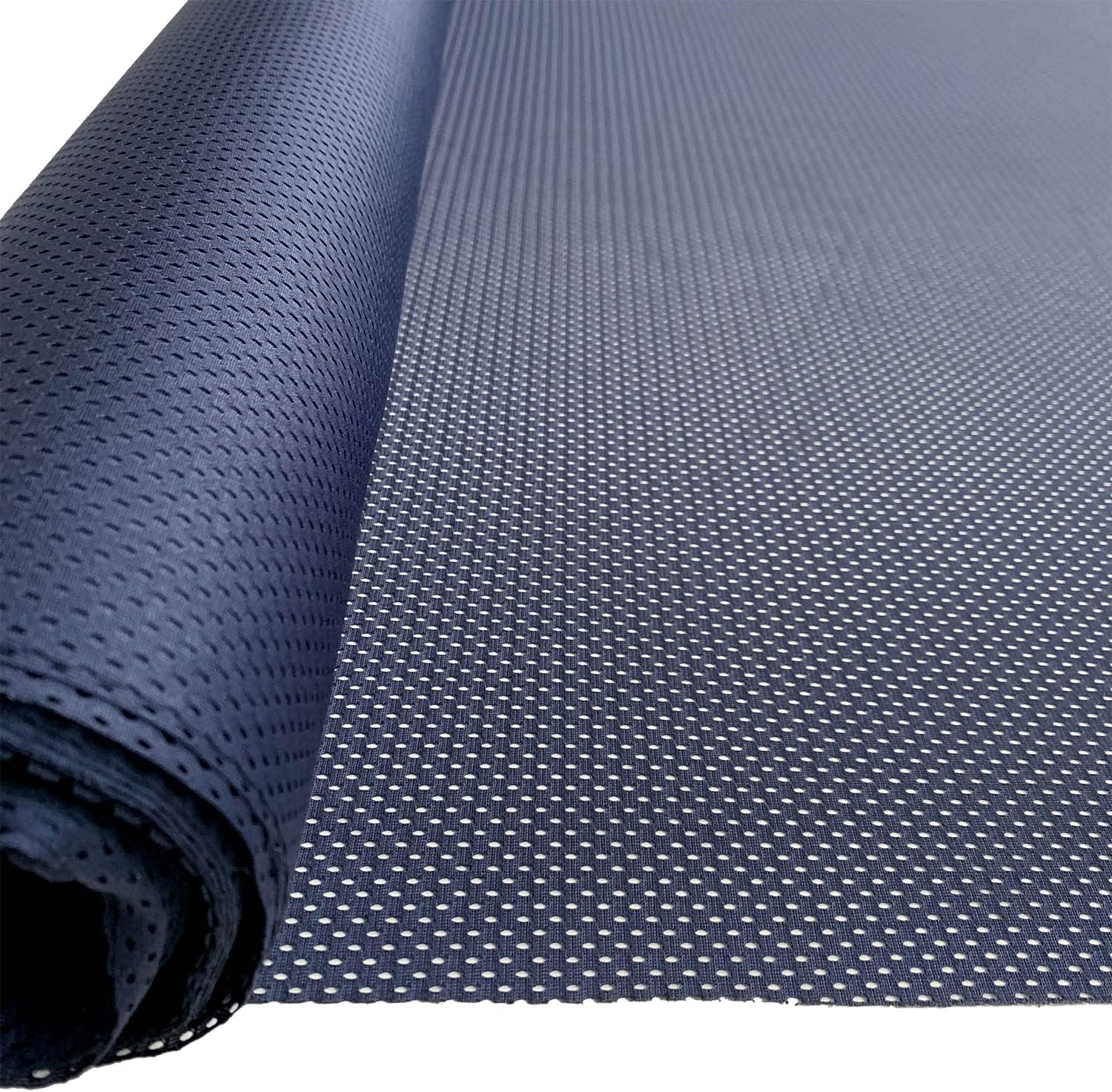 EU Fabrics Airtech Mesh Fabric - for Fashion Lingerie, Beachwear, Linings, Arts and Crafts, Dresses and Tops - 100gsm and 100% Polyester Fabric per Metre - Plain Colors (Navy - 1 Meter x 160cm)