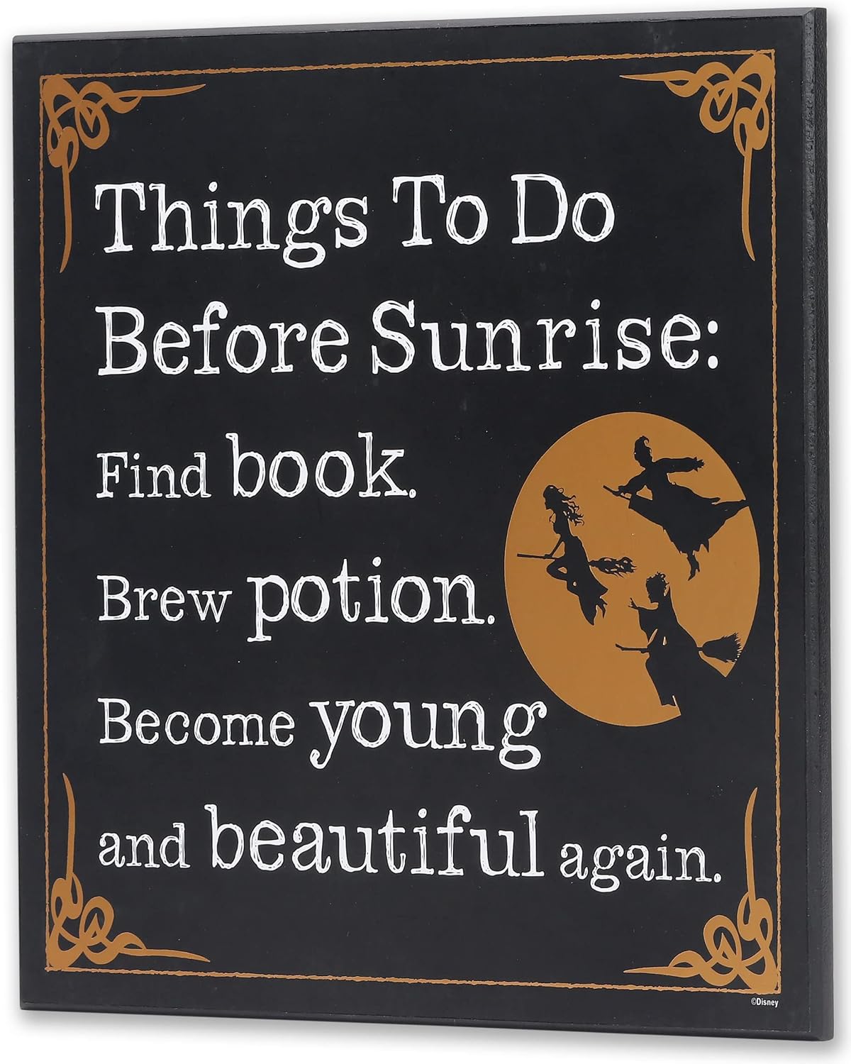 Spirit Halloween To Do List Sign - Hocus Pocus, Multicolor