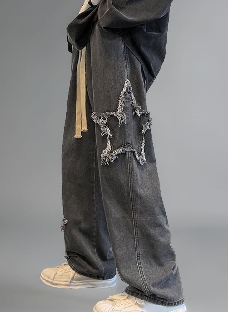 ★関税/送料込★Jiggy Washing Wide Denim Pants Bulky Wide Denim Pants | rehacer