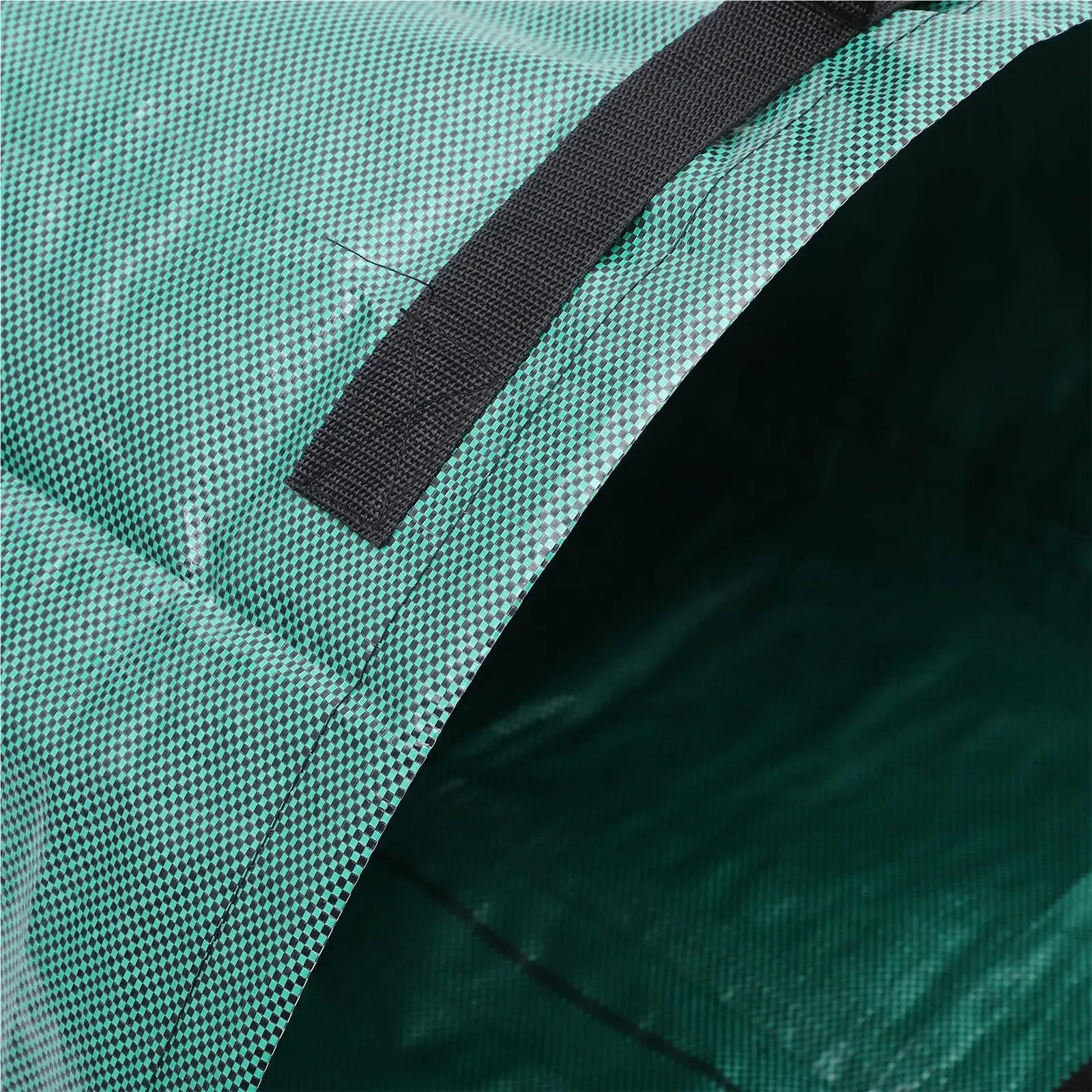 Sacos Para Escombros Bolsa de hojas caídas de alta resistencia, cubo de basura portátil for jardín, organizador for almacenamiento de residuos de jardín, reutilizable con mango cómodo