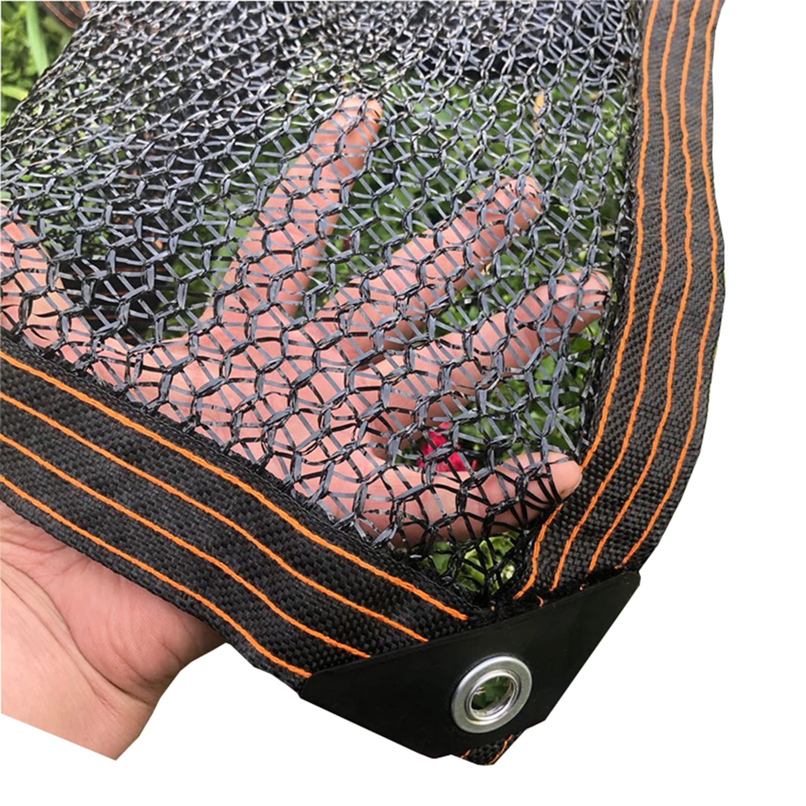 RICOLUS Red de Sombra de Jardín,Negro para Campana de Cultivo o Planta Malla Sombreo 4 Pines Malla Ocultacion Red de Sombra 45-50% para Jardinería Invernaderos (W10xL13m)