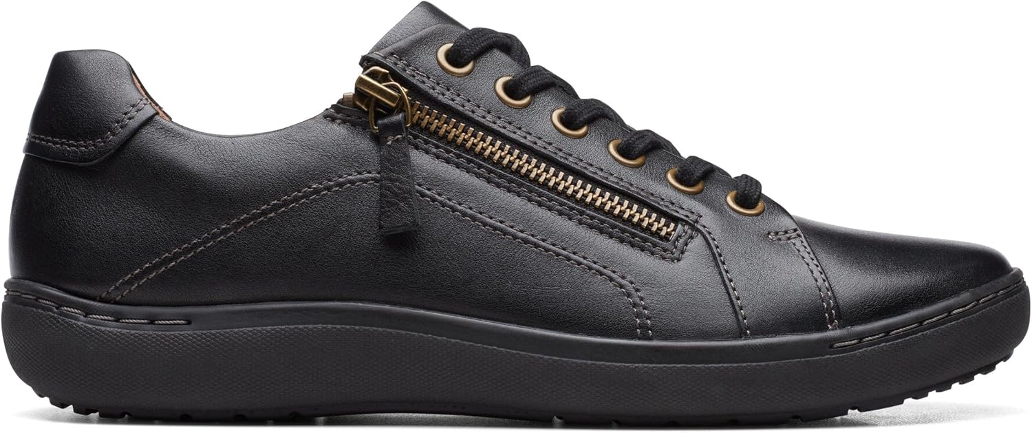 Clarks Breeze Sky, Scarpe da Ginnastica Donna, Maglia Nera, 35.5 EU