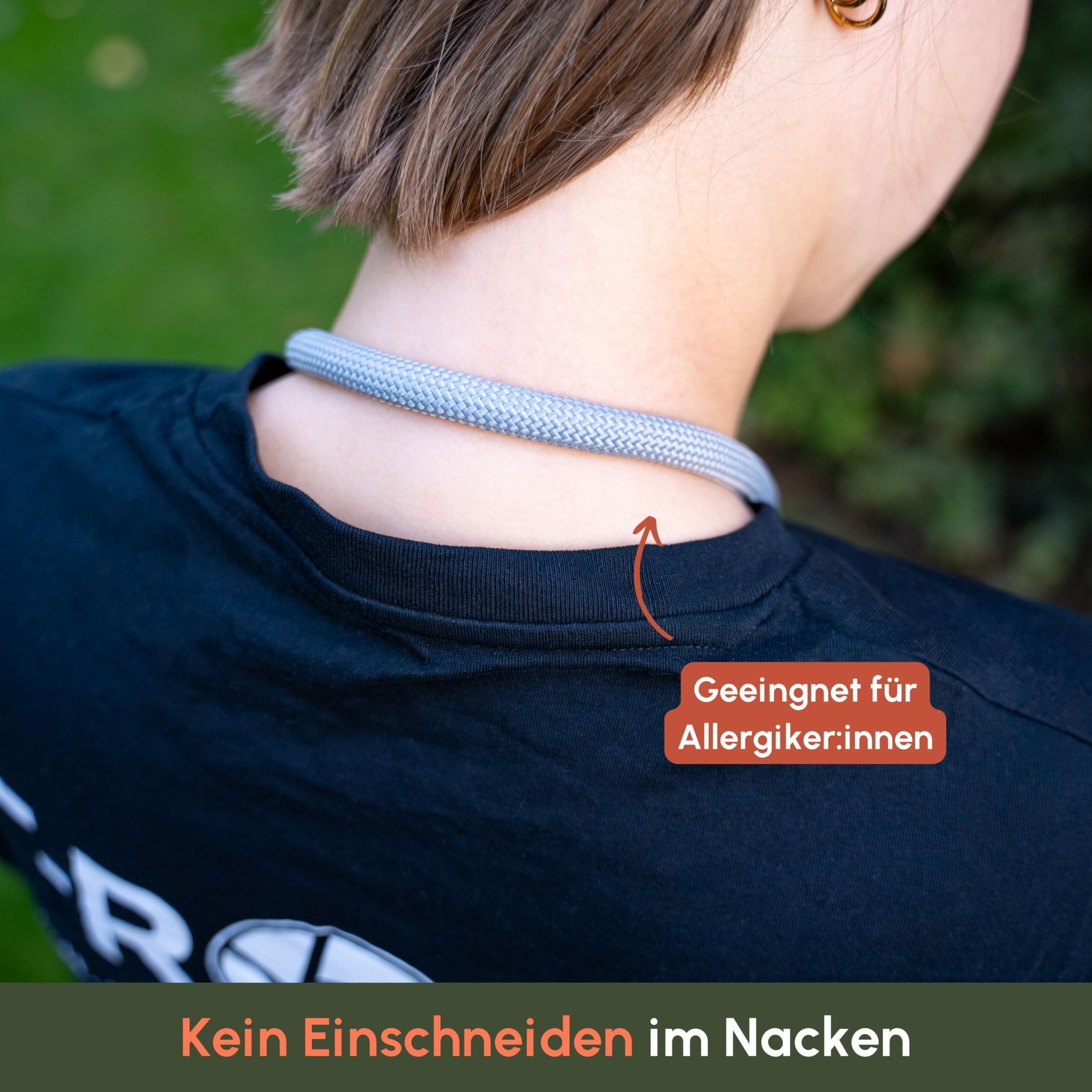 C-Rope Kameragurt Climber aus Kletterseil, Umhängegurt, Kamera-Gurt für alle Kameras aus Kletter-Seil (Military Olive, 125cm)